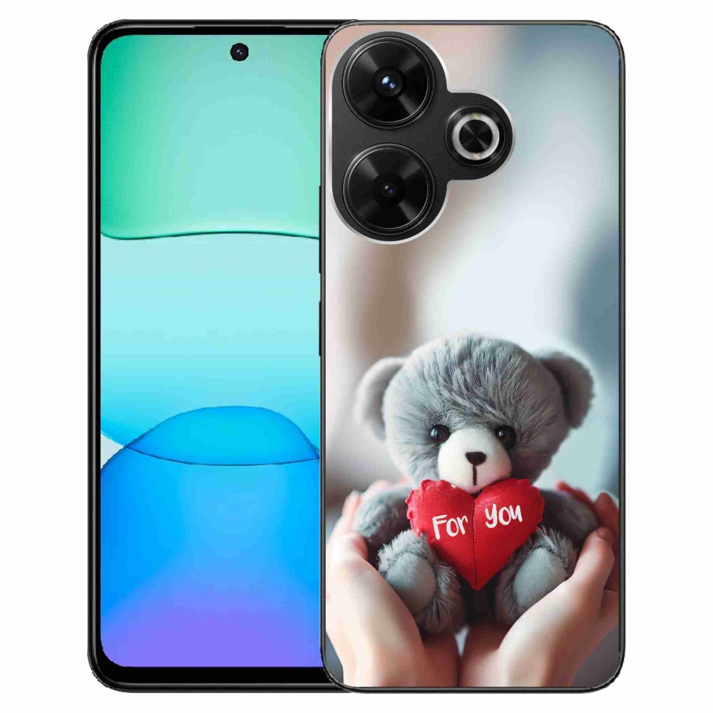 Gelový kryt mmCase na Xiaomi Redmi 13 4G/Poco M6 4G - medvídek pro zamilované