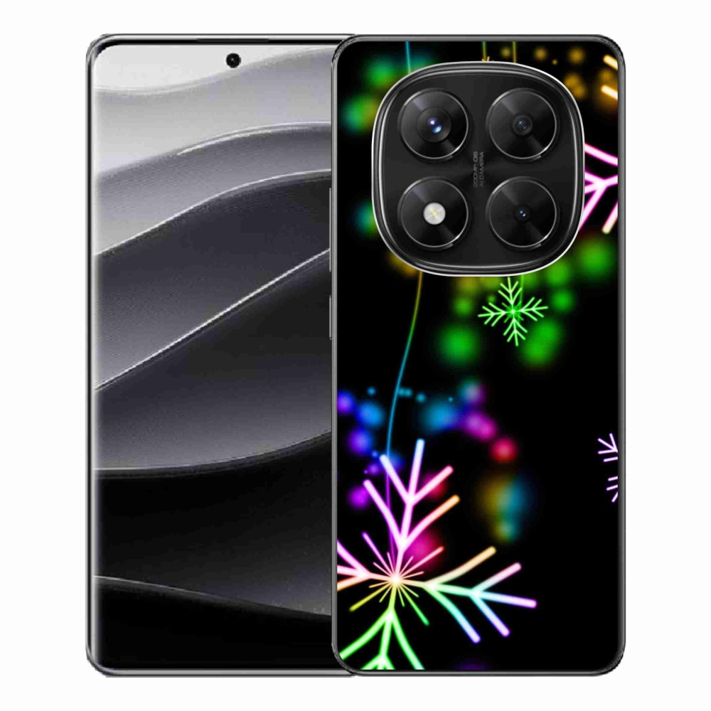 Gelový kryt mmCase na Xiaomi Redmi Note 14 Pro 5G/Poco X7 5G - barevné vločky