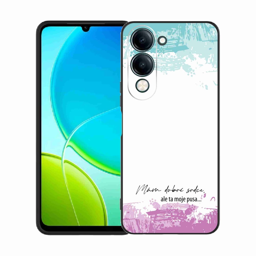 Gelový kryt mmCase na Vivo Y29s 5G - vtipný text 3 bílé pozadí