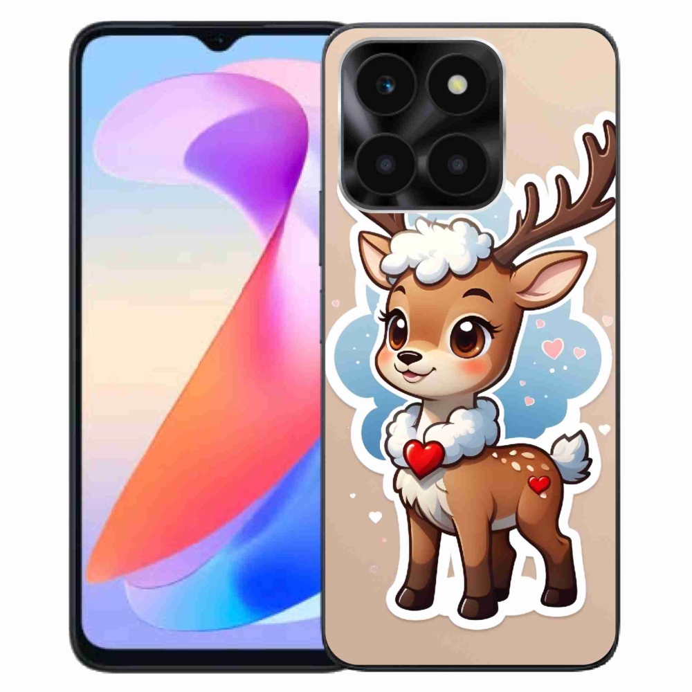 Gelový kryt mmCase na Honor X6a - kreslený sob