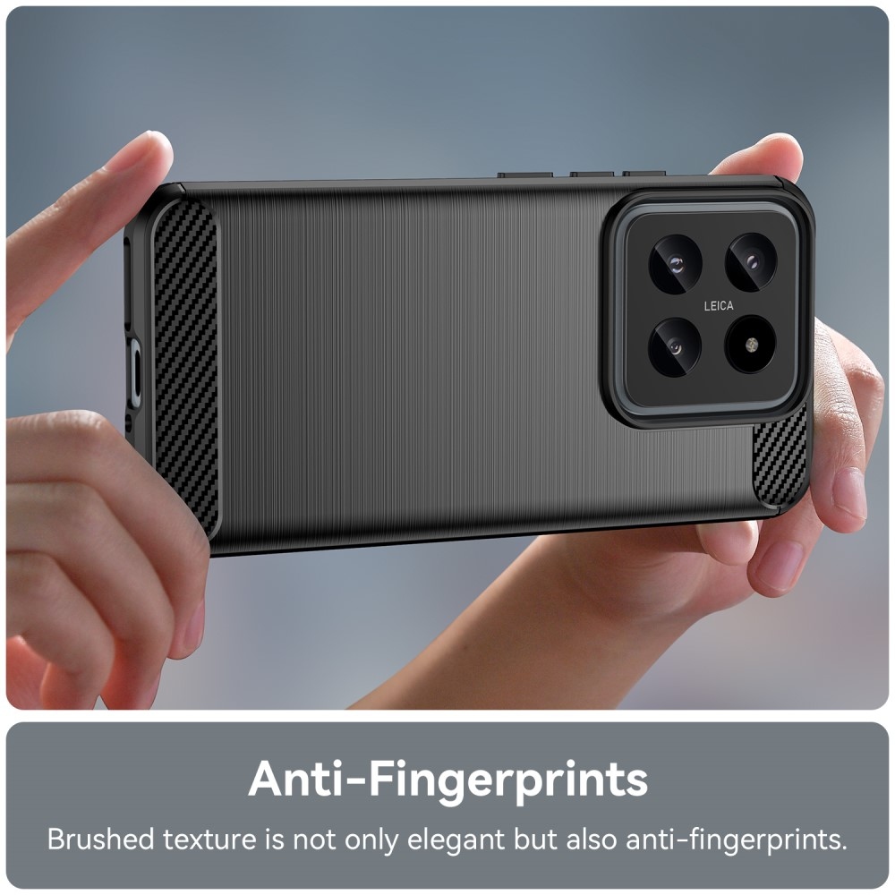 Carbon odolný gelový obal na Xiaomi 14 - černý