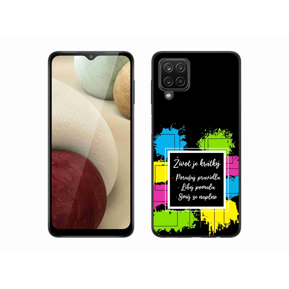 Gelový kryt mmCase na Samsung Galaxy M12 - citát 5 černé pozadí