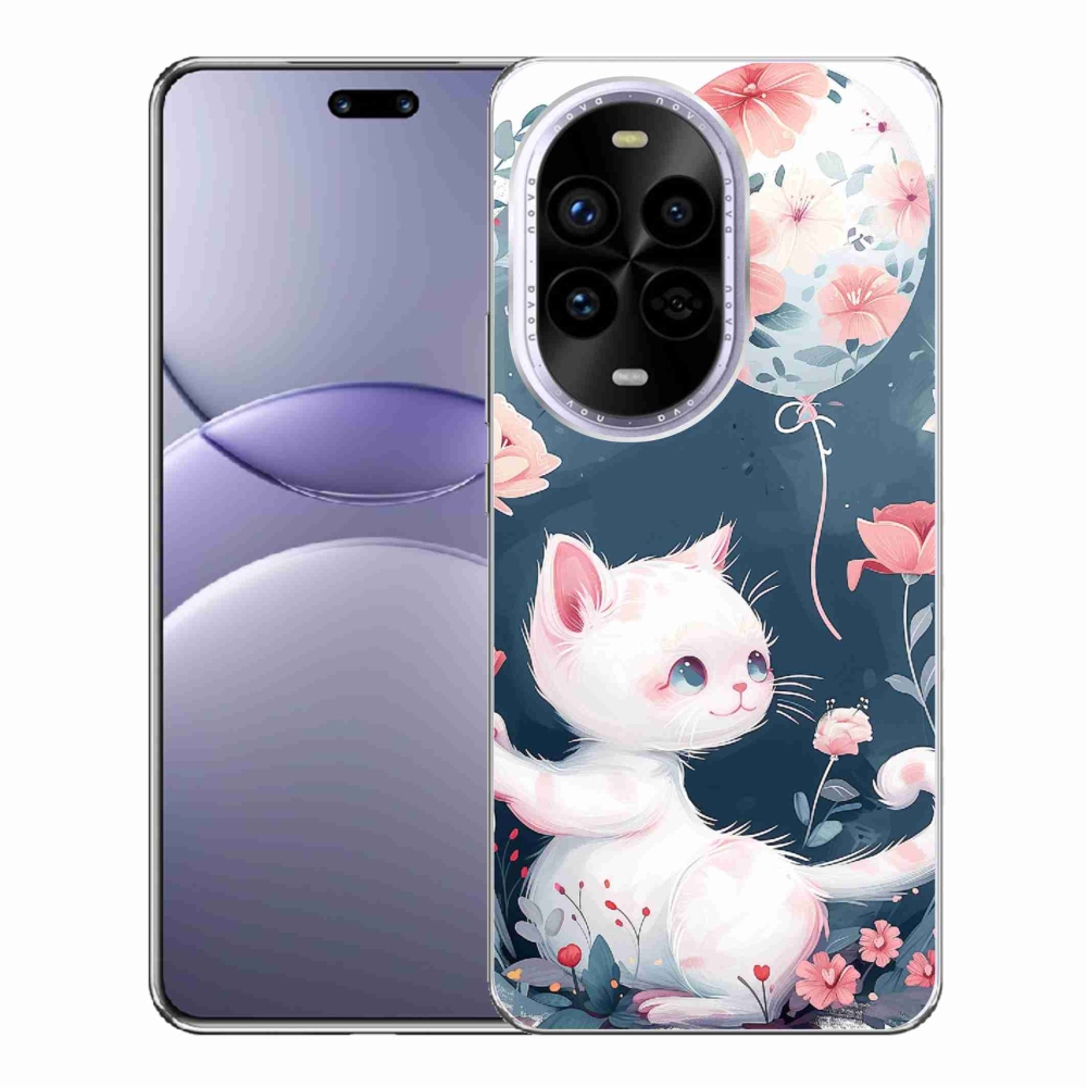 Gelový kryt mmCase na Huawei Nova 13 Pro 5G - kotě s balónkem