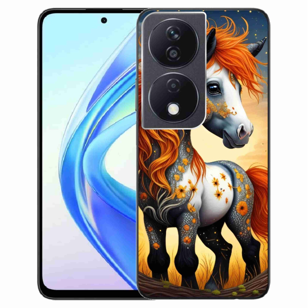 Gelový kryt mmCase na Honor X7b/Honor 90 Smart - barevný poník
