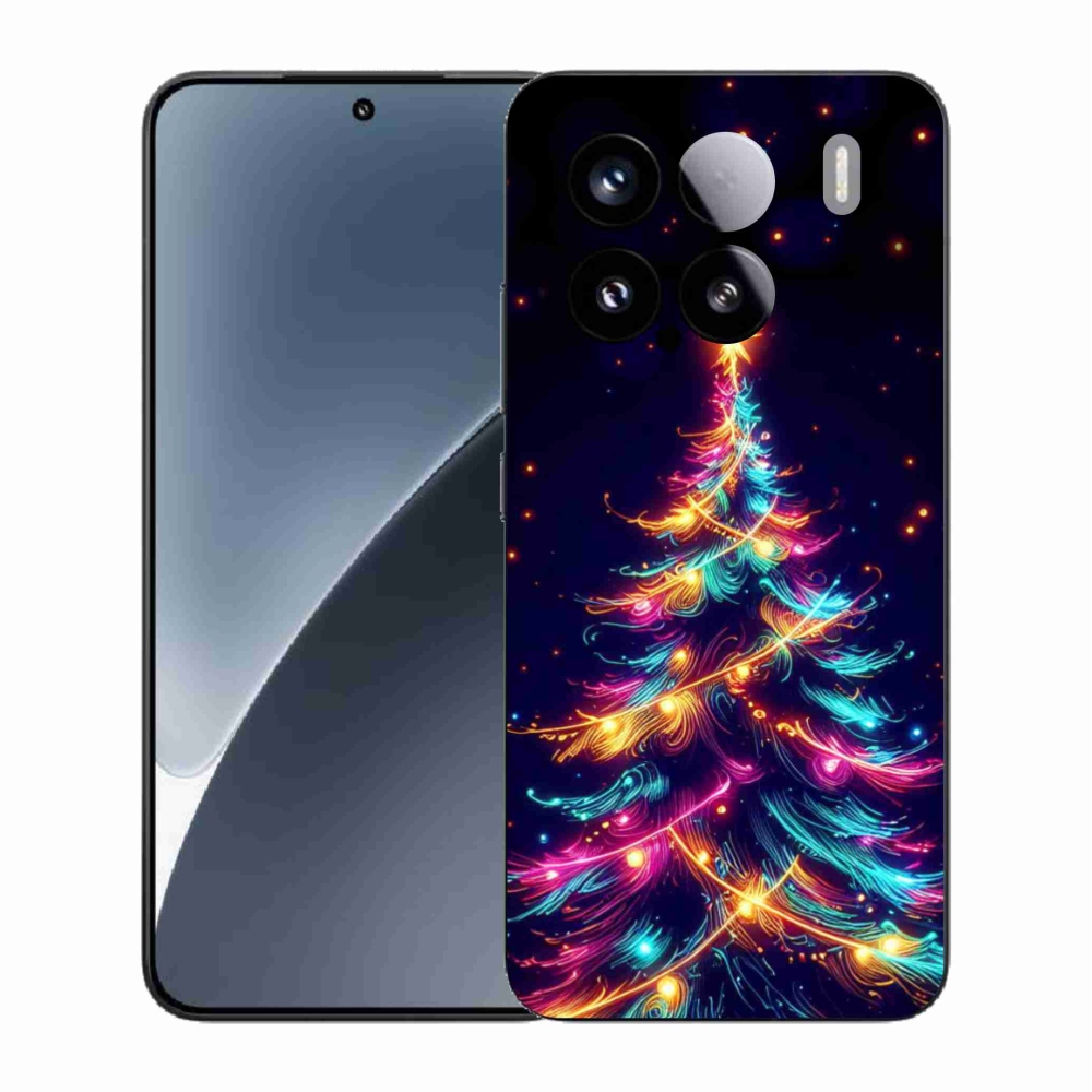 Gelový kryt mmCase na Xiaomi 15 - neonový vánoční stromek