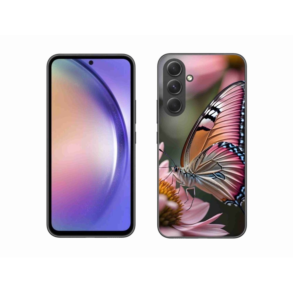 Gelový kryt mmCase na Samsung Galaxy A54 5G - barevný motýl