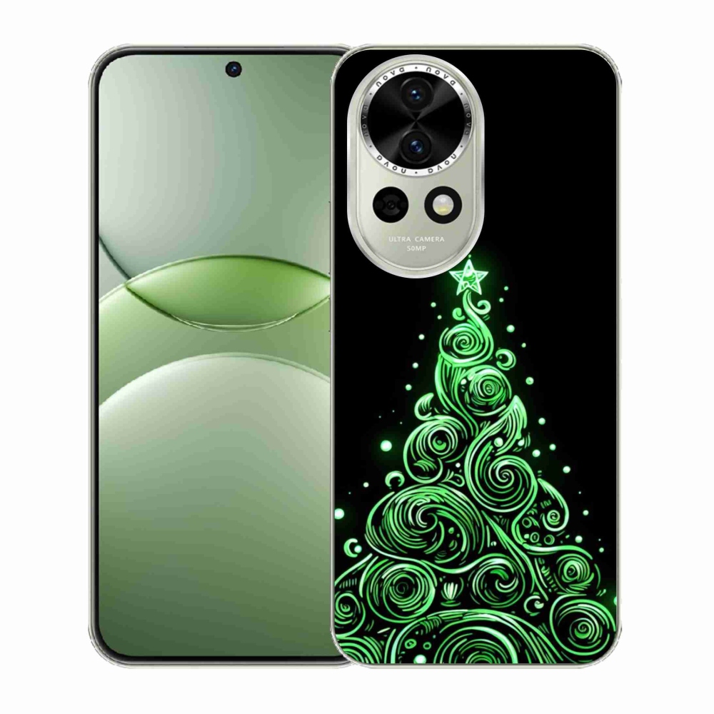 Gelový kryt mmCase na Huawei Nova 13 5G - neonový vánoční stromek 3