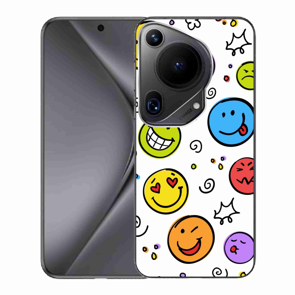 Gelový kryt mmCase na Huawei Pura 70 Ultra - smajlíci