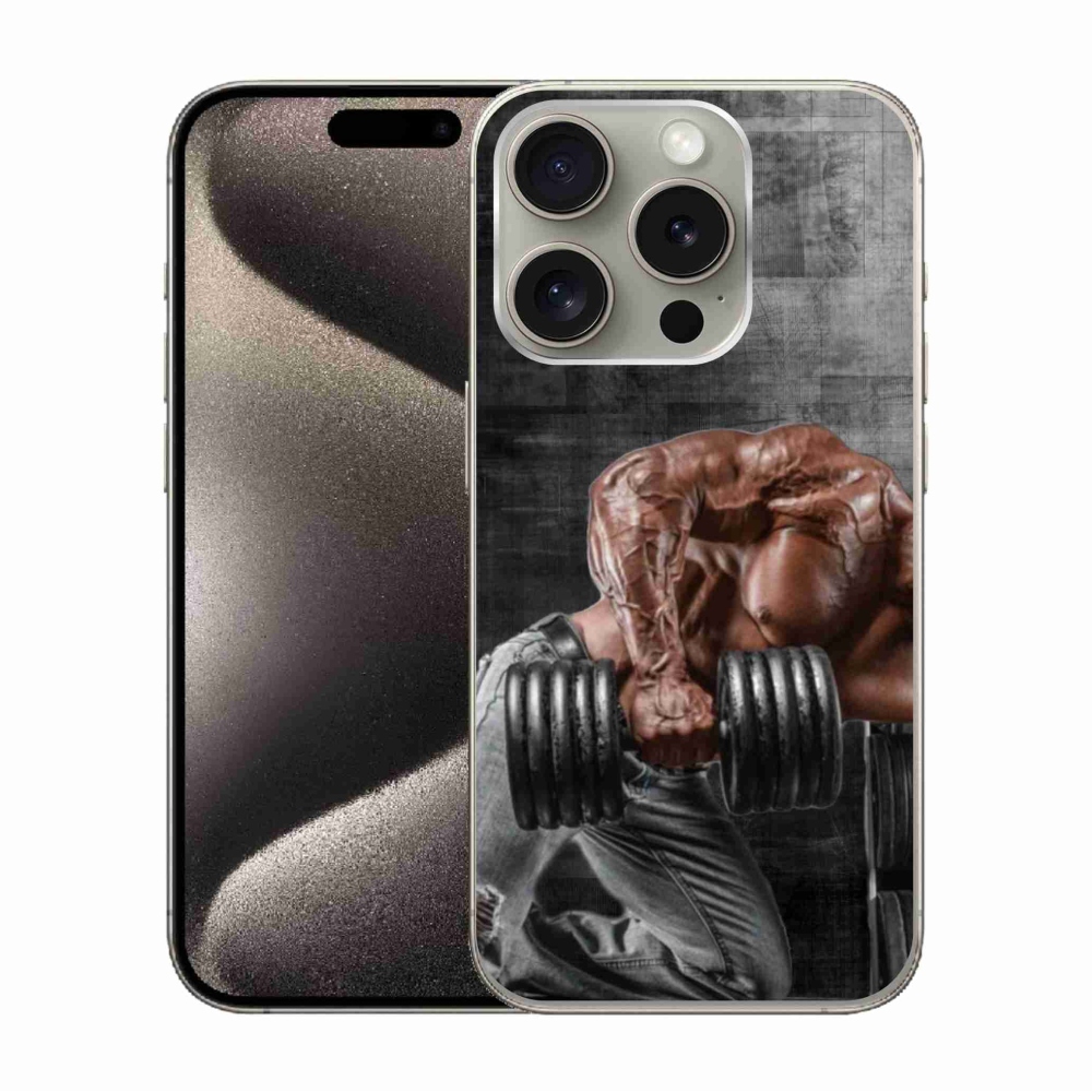 Gelový kryt mmCase na iPhone 15 Pro - posilování 1