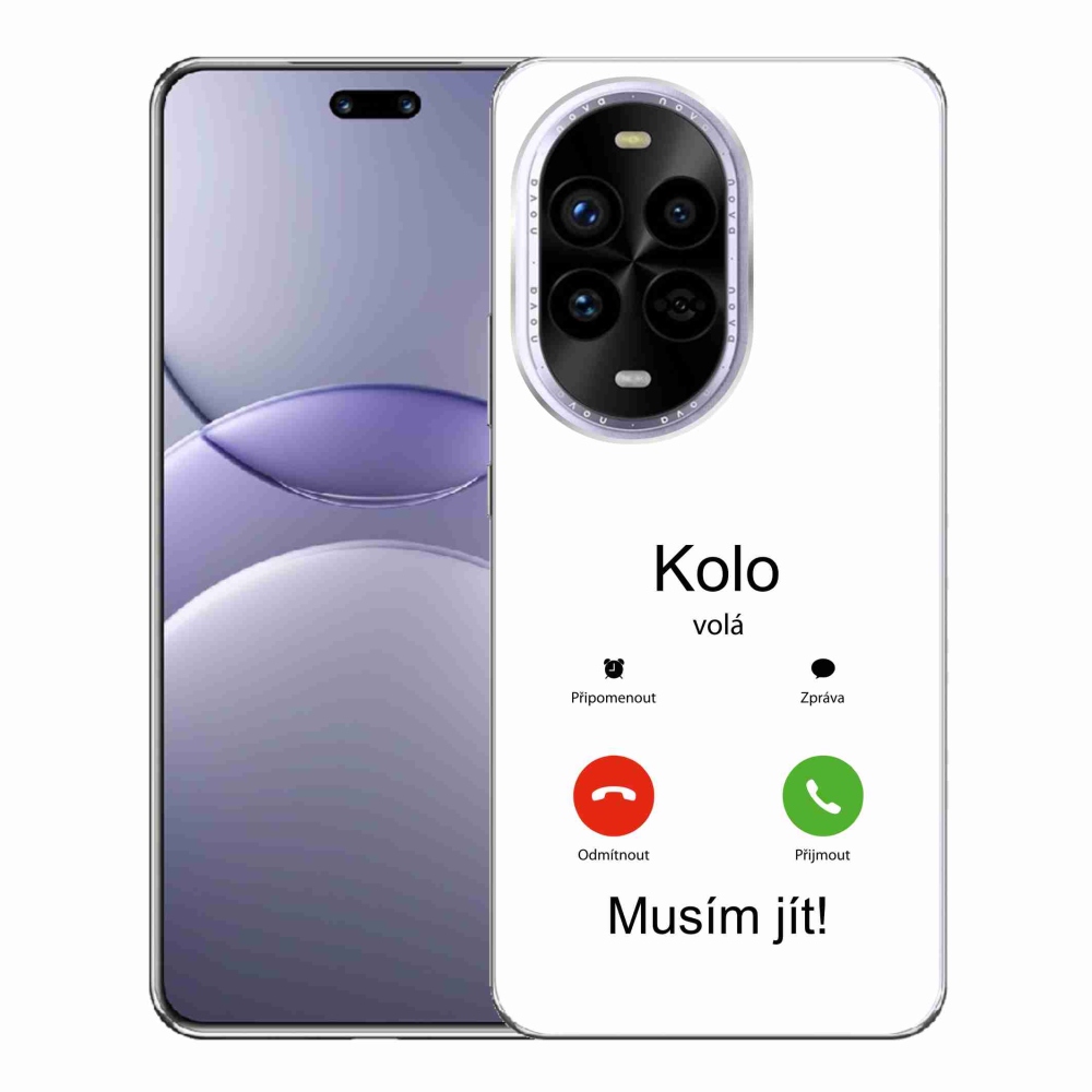 Gelový kryt mmCase na Huawei Nova 13 Pro 5G - kolo volá bílé pozadí