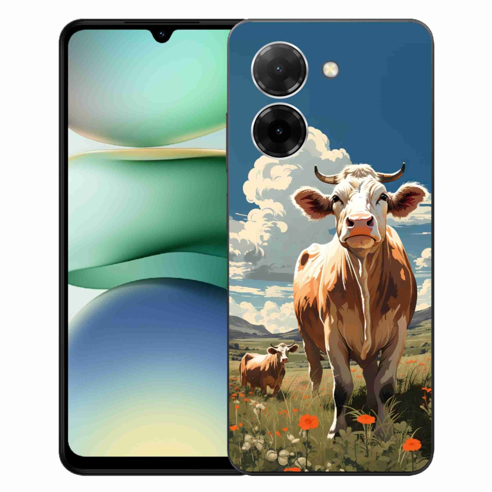 Gelový kryt mmCase na Xiaomi Redmi A5 (173.45x79.35x8.45mm) - krávy na louce