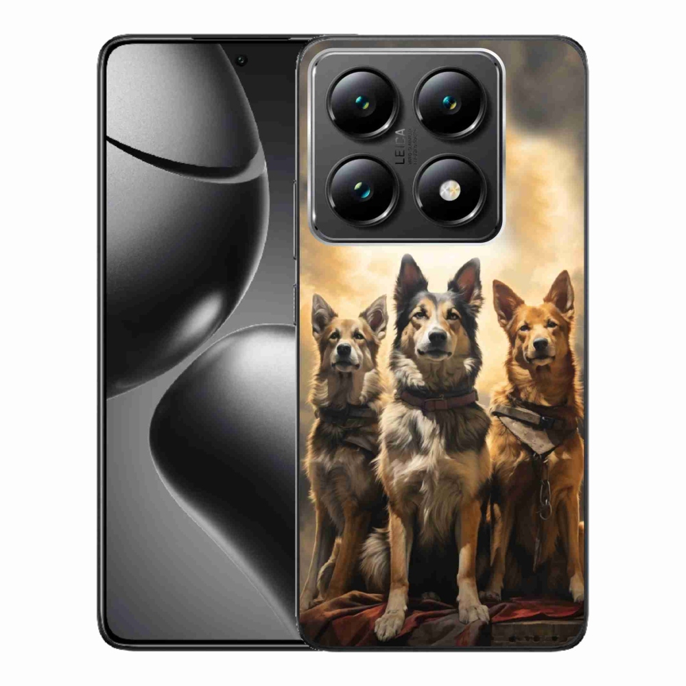 Gelový kryt mmCase na Xiaomi 14T Pro - tři psi