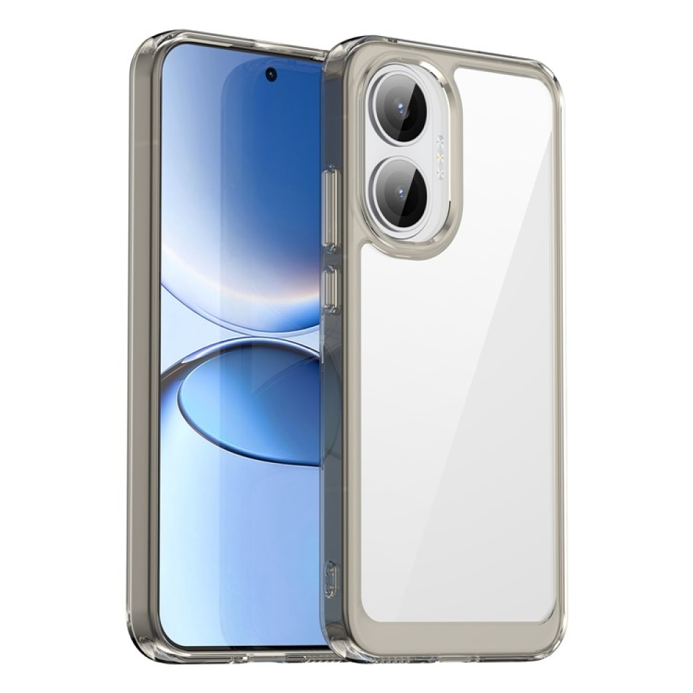 Gelový obal s pevnými zády na Xiaomi Poco F7 5G - šedý