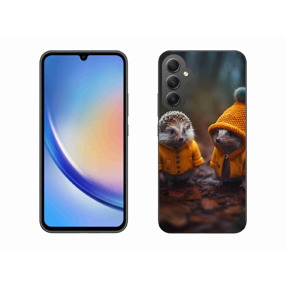 Gelový kryt mmCase na Samsung Galaxy A34 5G - ježci