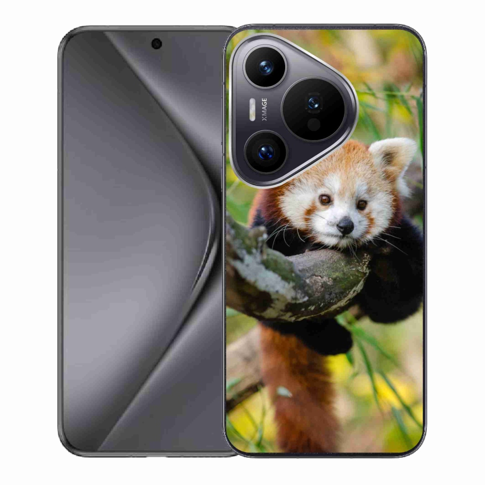 Gelový kryt mmCase na Huawei Pura 70 - panda červená
