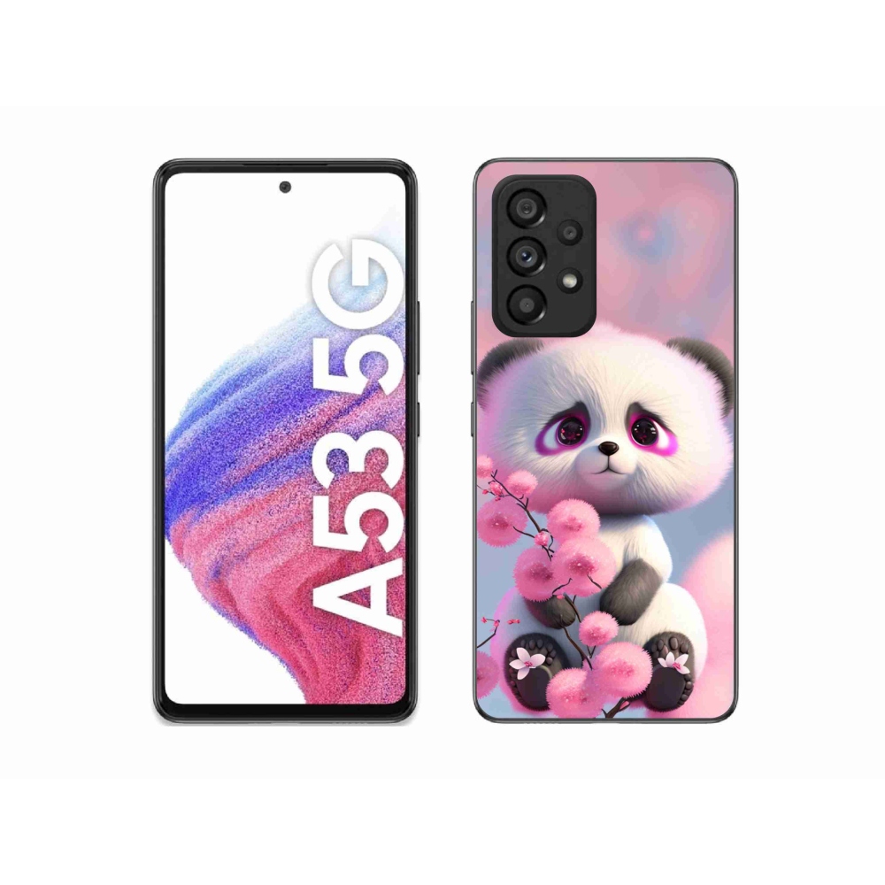 Gelový kryt mmCase na Samsung Galaxy A53 5G - roztomilá panda 1