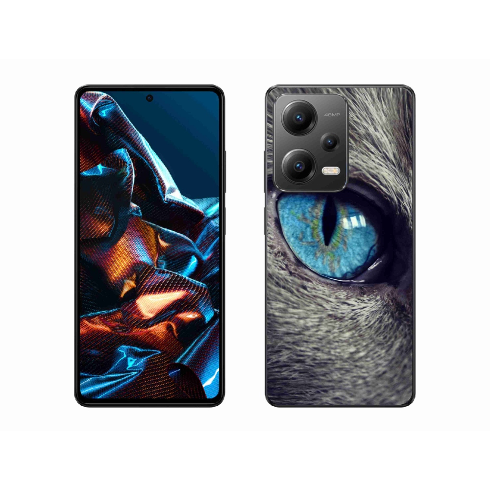 Gelové pouzdro mmCase na mobil Xiaomi Redmi Note 12 Pro 5G - modré kočičí oko