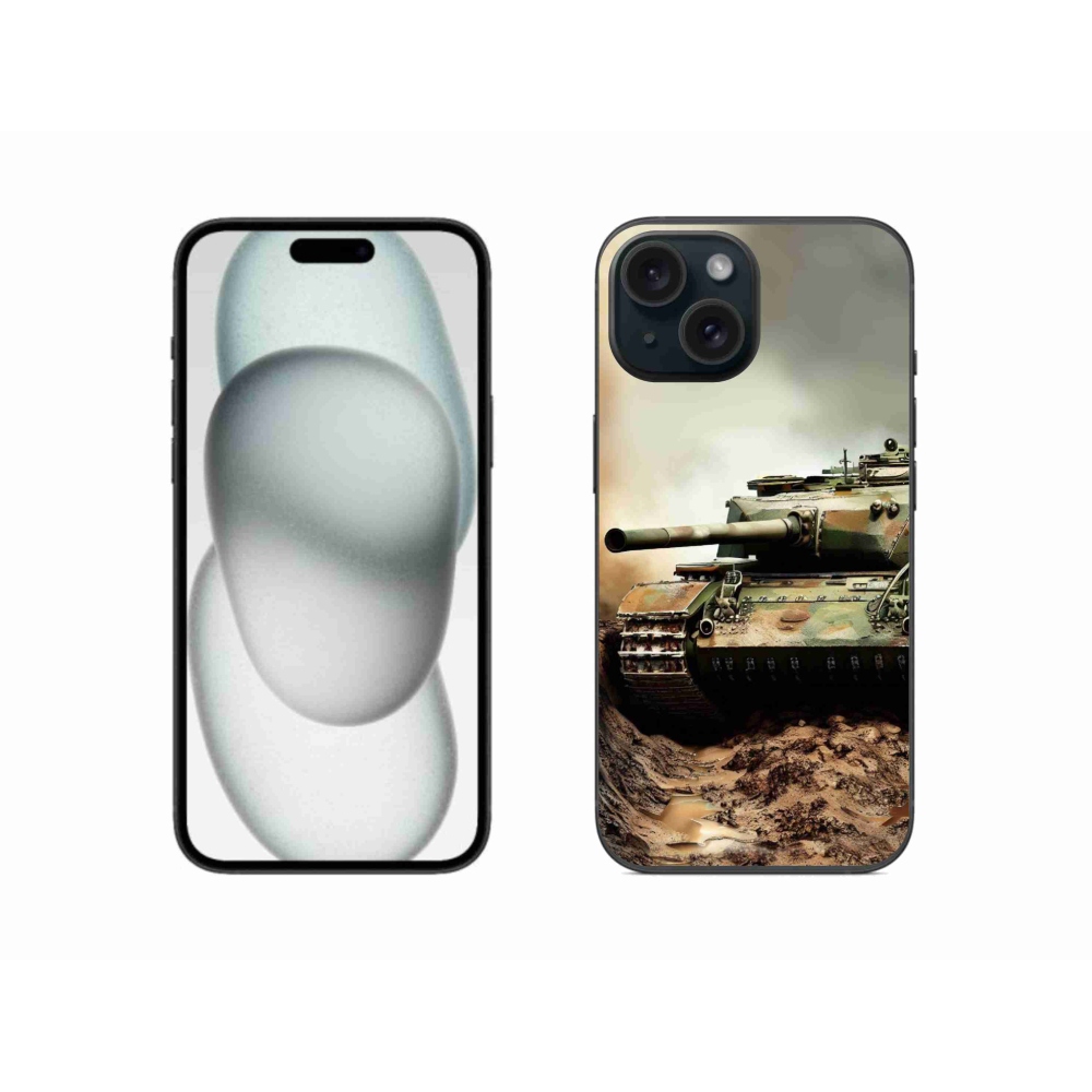 Gelový kryt mmCase na iPhone 15 - tank