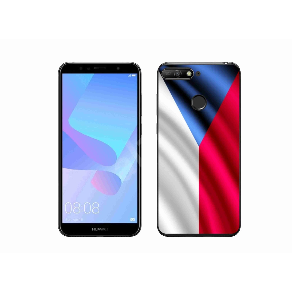 Gelový kryt mmCase na mobil Huawei Y6 Prime 2018 - česká vlajka