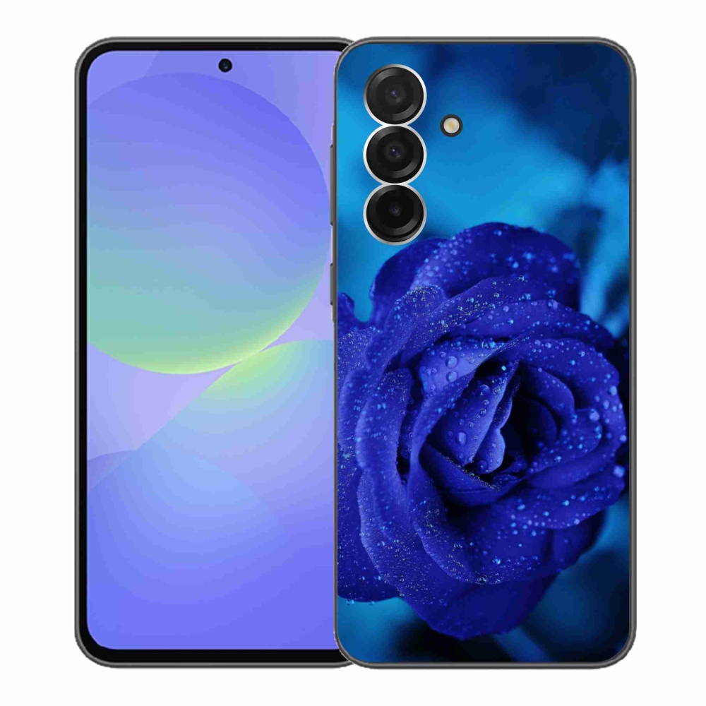 Gelový kryt mmCase na Samsung Galaxy A36 5G - modrá růže