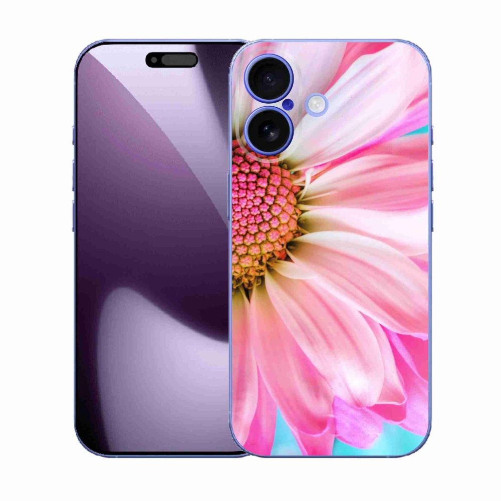 Gelový kryt mmCase na iPhone 17 - růžová květina