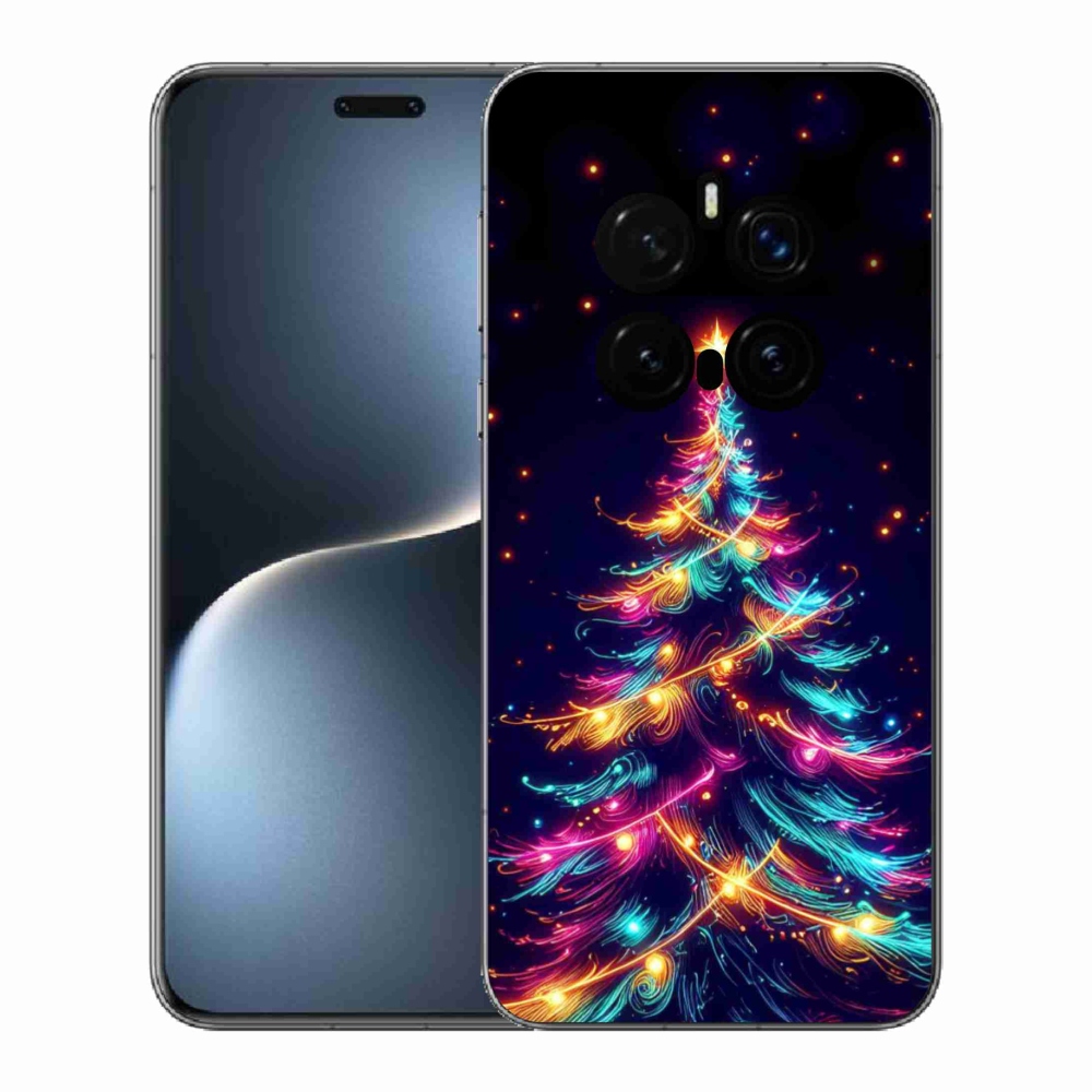Gelový kryt mmCase na Honor Magic 7 Pro 5G - neonový vánoční stromek