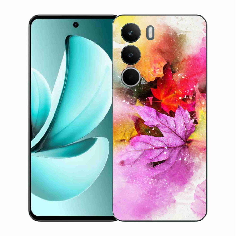 Gelový kryt mmCase na Realme C71 - barevné listy