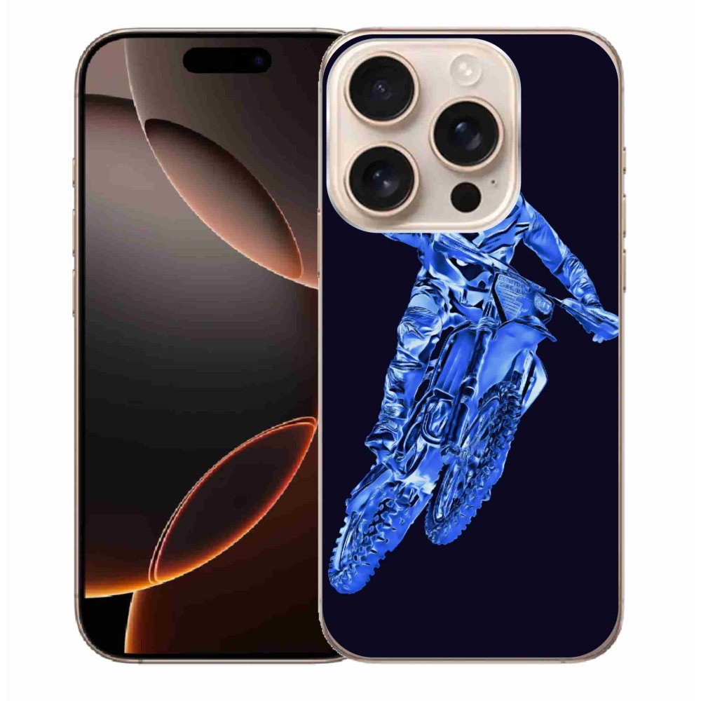 Gelový kryt mmCase na iPhone 16 Pro Max - motocross 1