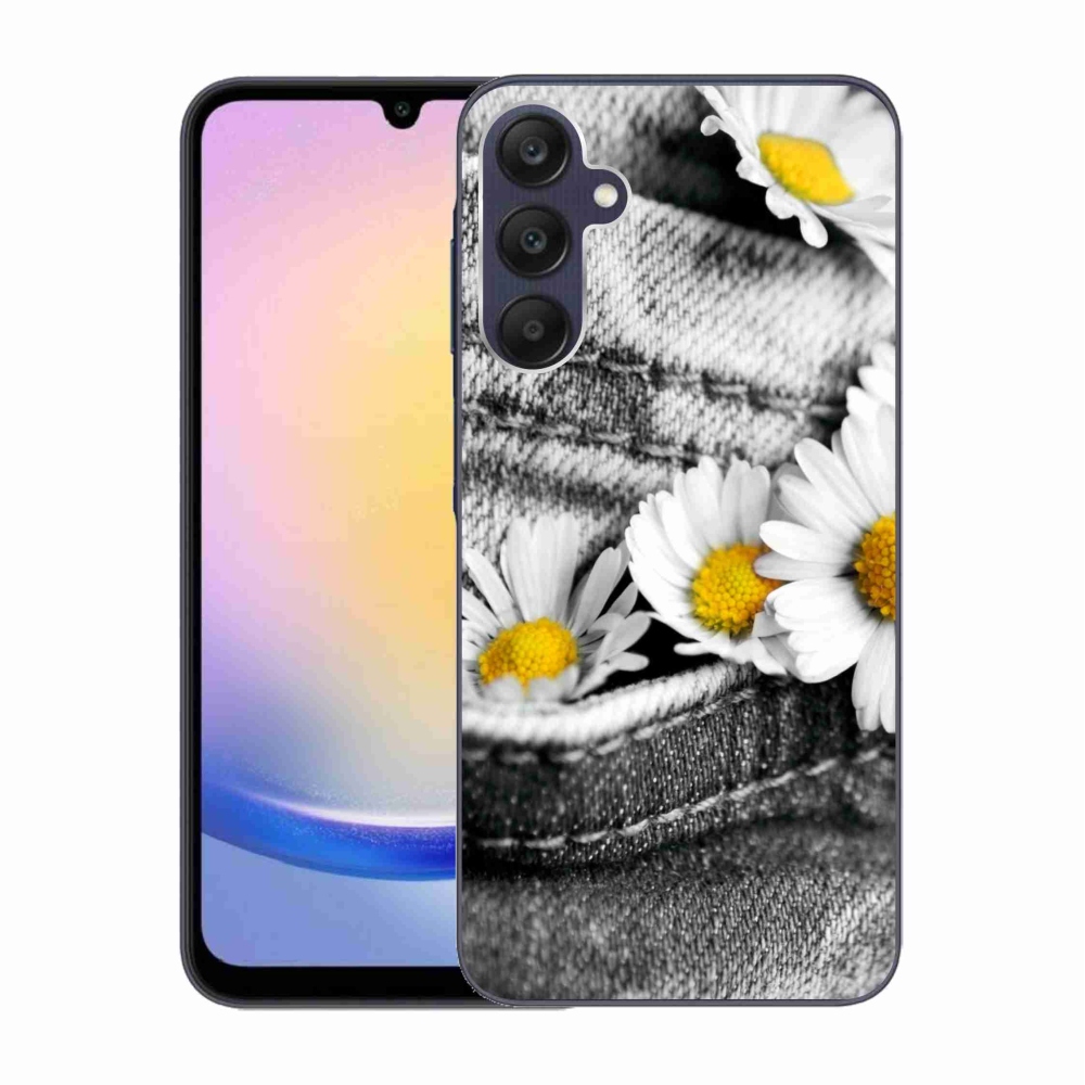 Gelový obal mmCase na Samsung Galaxy A25 5G - kopretiny