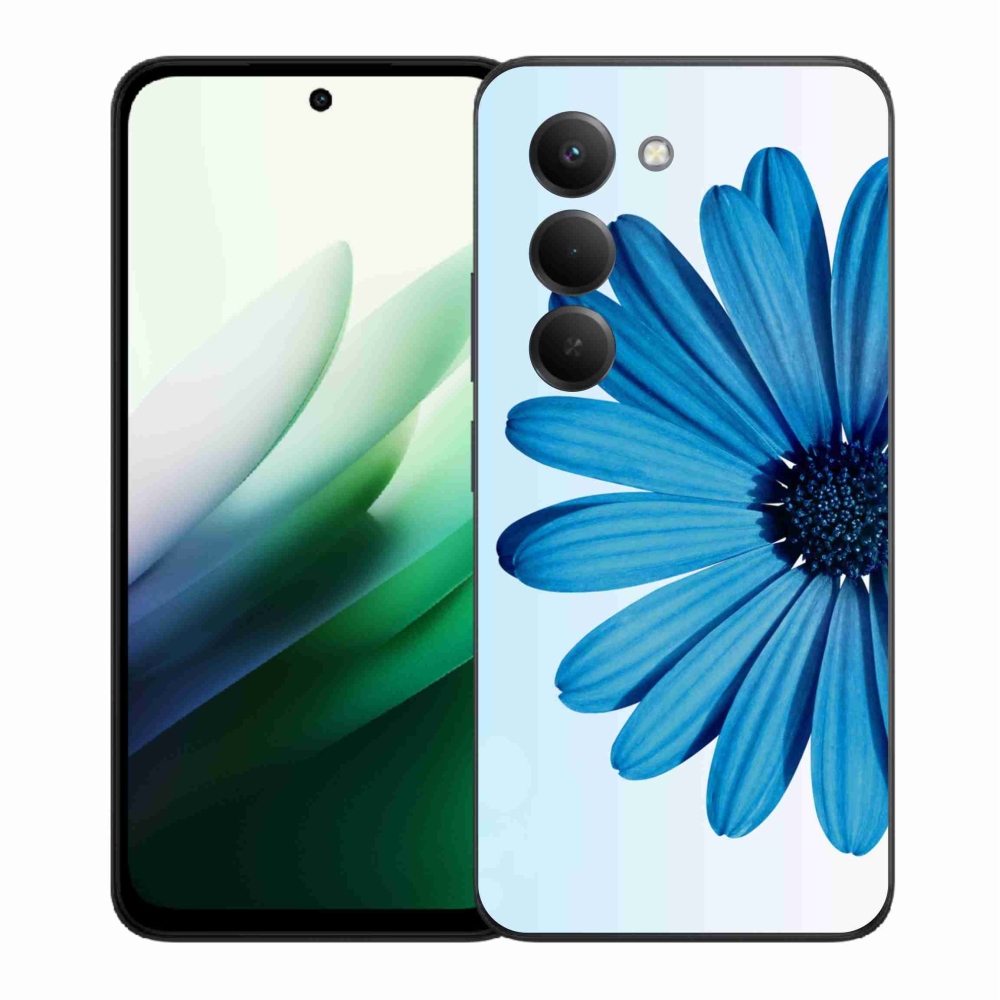 Gelový kryt mmCase na Xiaomi Redmi 15 5G (169mm) - modrá kopretina