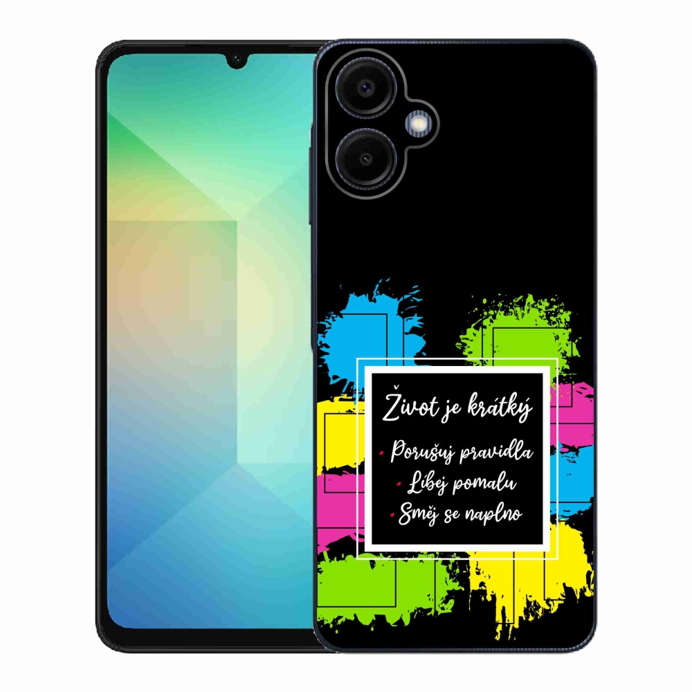 Gelový kryt mmCase na Samsung Galaxy A06 4G - citát 5 černé pozadí