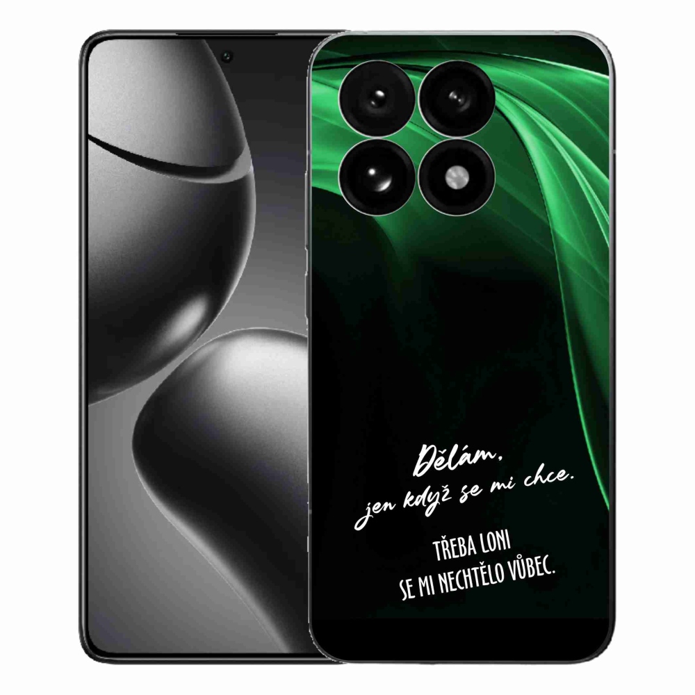 Gelový kryt mmCase na Xiaomi 15T - vtipný text 12 černé pozadí
