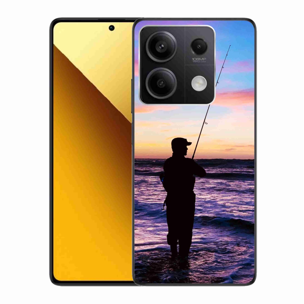 Gelový kryt mmCase na Xiaomi Redmi Note 13 5G - rybaření 1