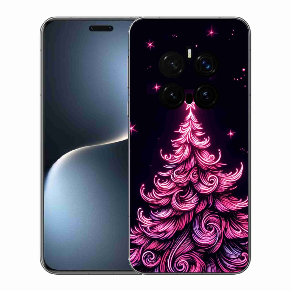Gelový kryt mmCase na Honor Magic 7 Pro 5G - neonový vánoční stromek 2