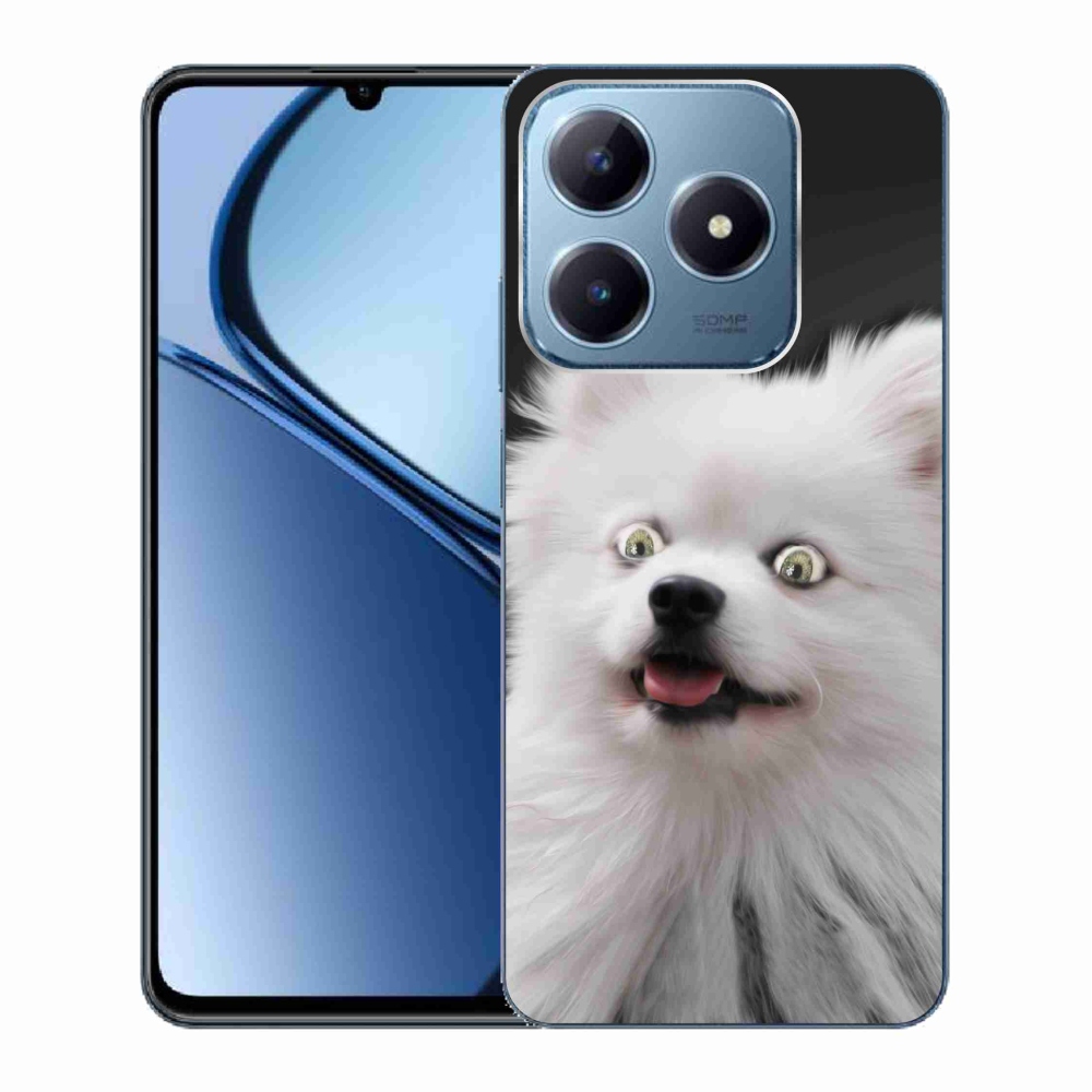 Gelový kryt mmCase na Realme C63 - bílý špic
