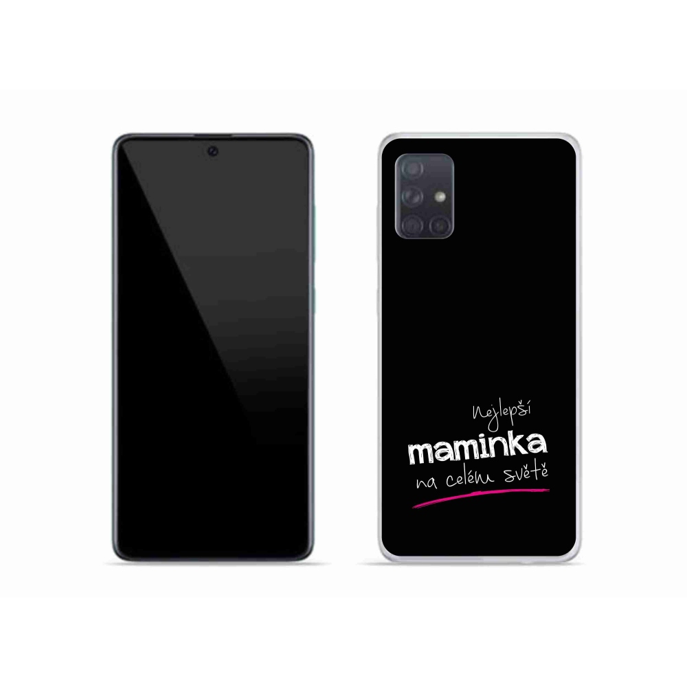 Gelový kryt mmCase na Samsung Galaxy A51 - nejlepší maminka 4 černé pozadí