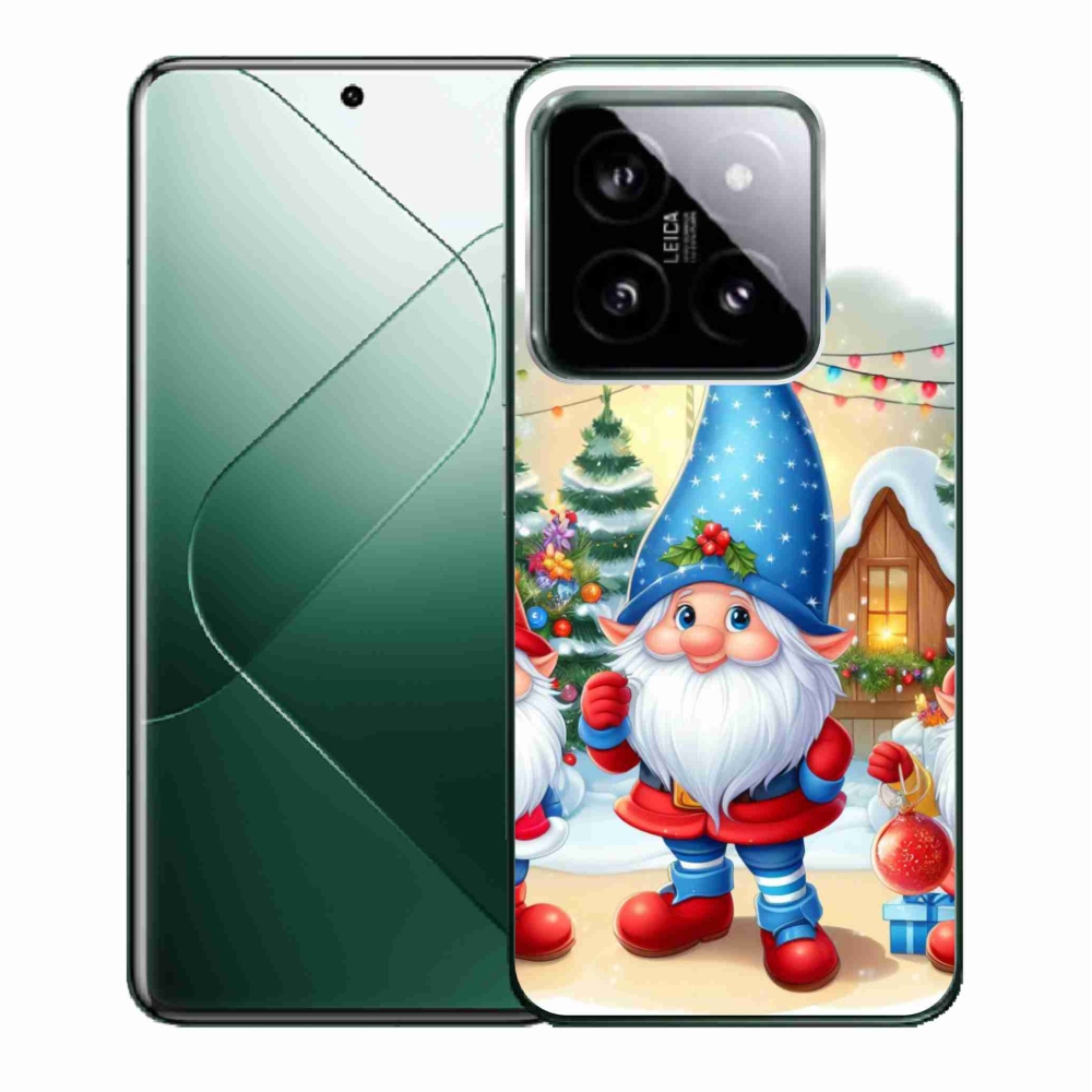 Gelový kryt mmCase na Xiaomi 14 - vánoční skřítci