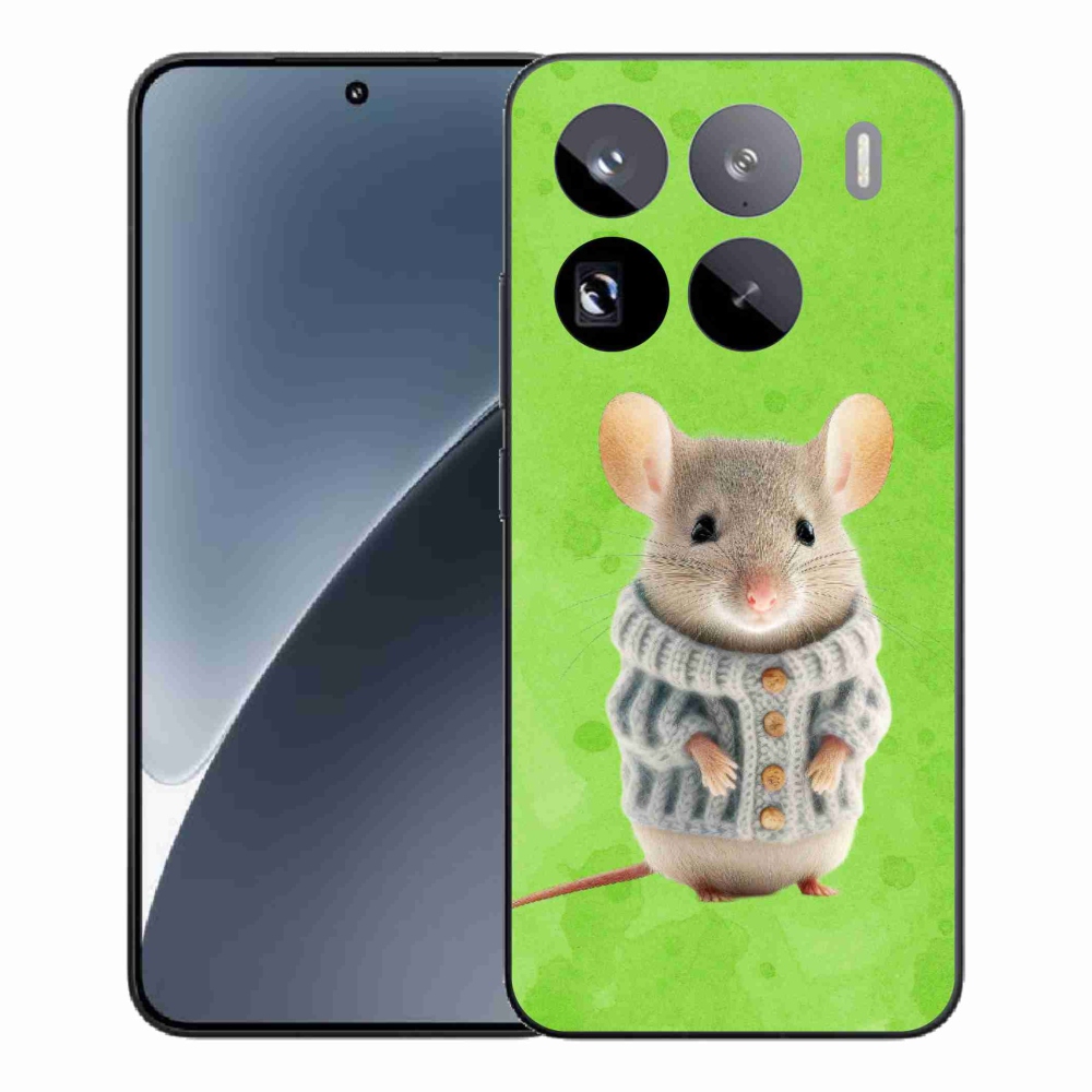 Gelový kryt mmCase na Xiaomi 15 Pro - myška ve svetru