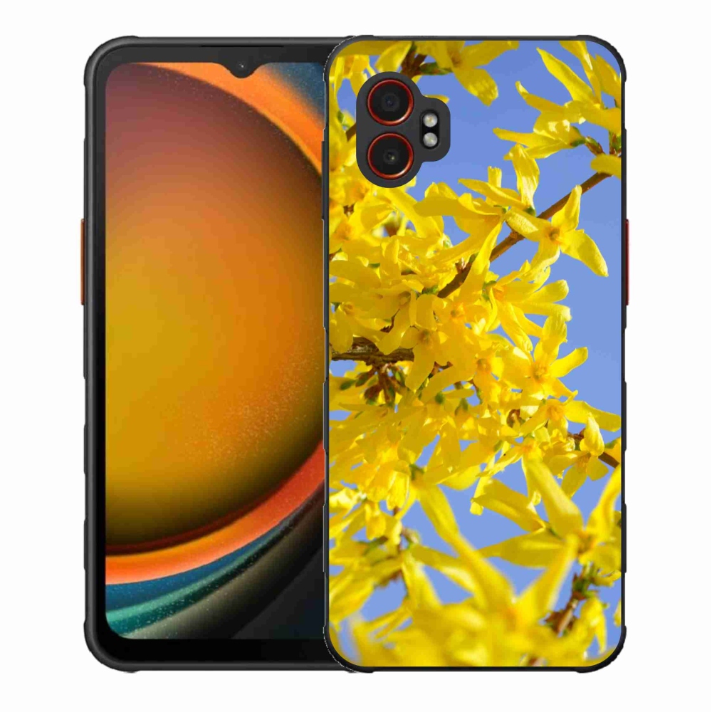 Gelový kryt mmCase na Samsung Galaxy Xcover 7 Pro - žluté květy
