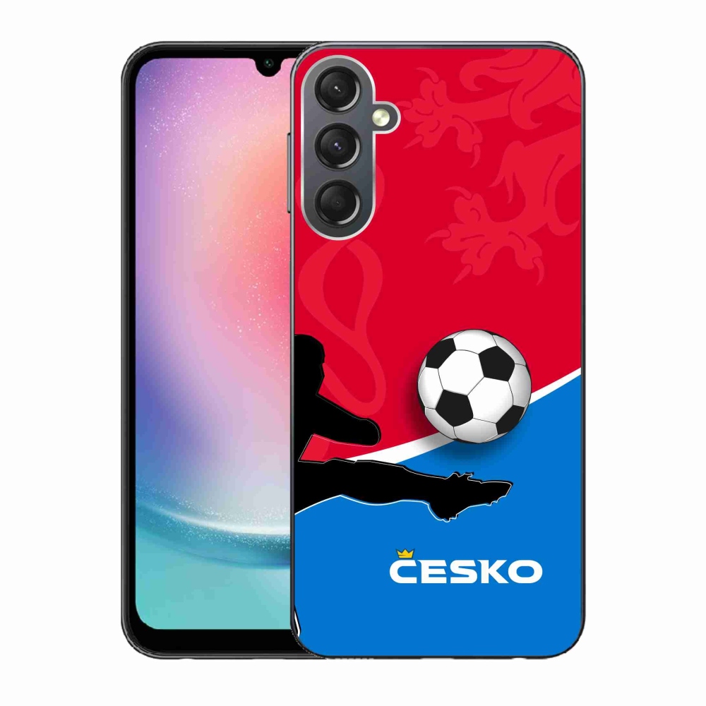 Gelový kryt mmCase na Samsung Galaxy A24 - fotbal Česko 2