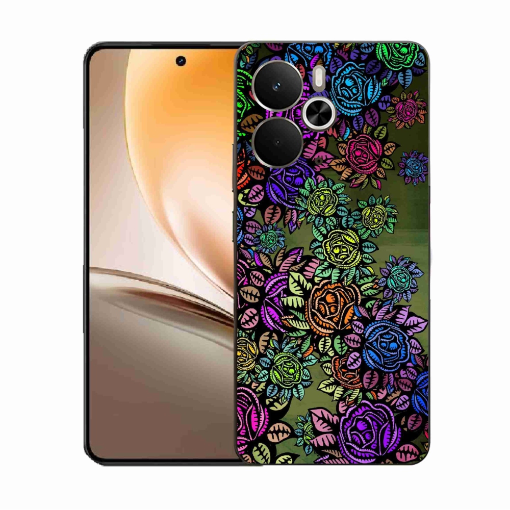 Gelový kryt mmCase na Realme 14 5G - květiny 6