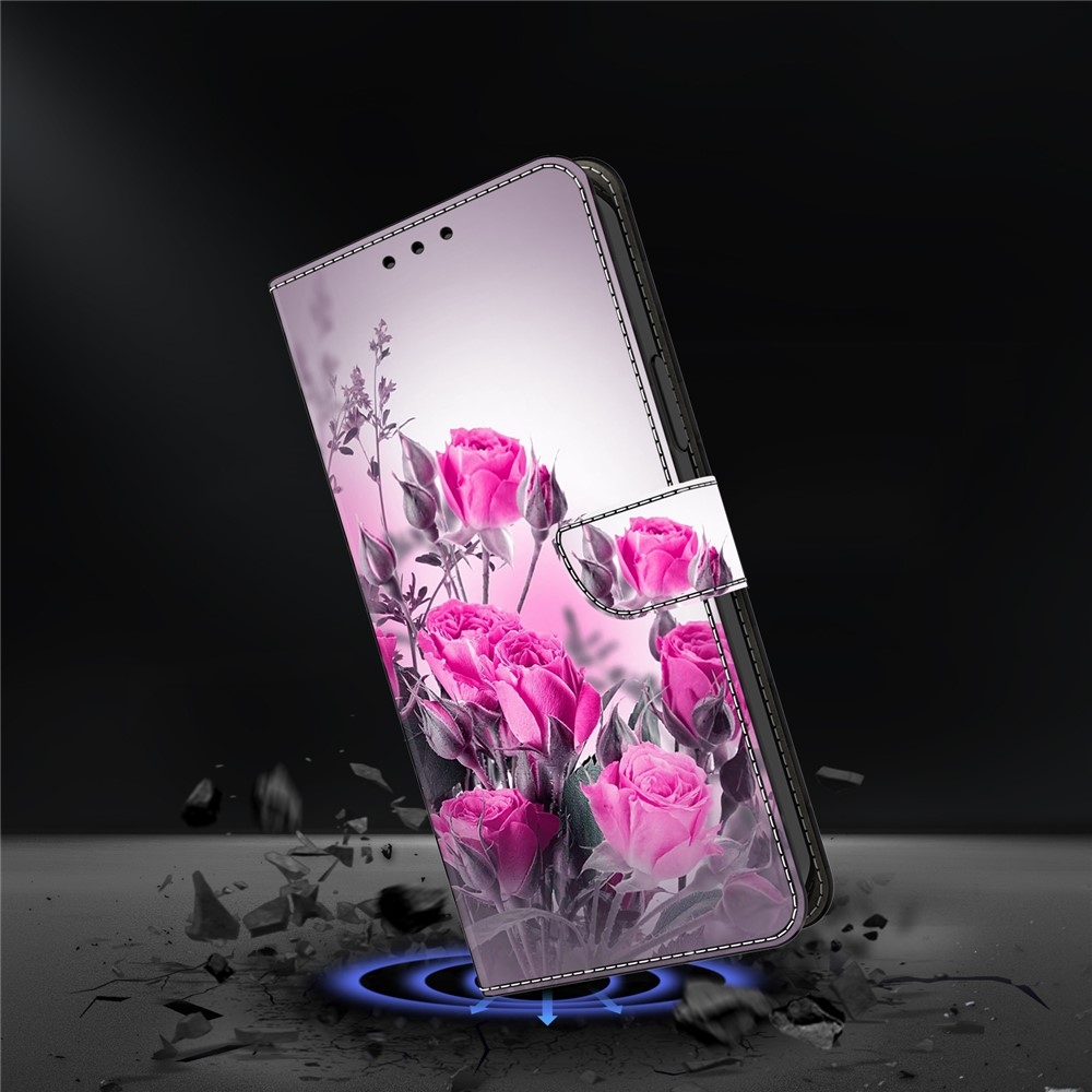 Firmly knížkové pouzdro na Samsung Galaxy A17 5G/A26 5G - růžové květy