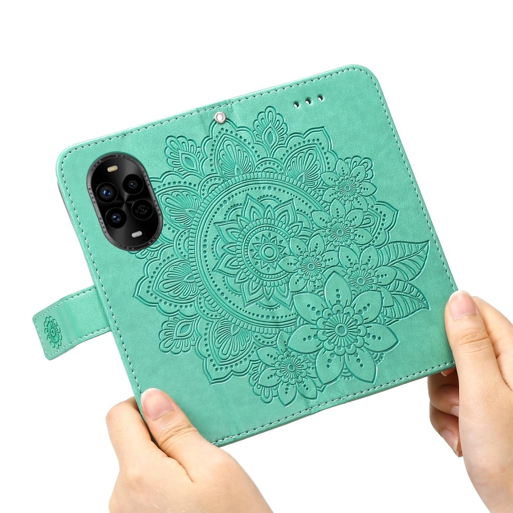 Mandala knížkové pouzdro na Huawei Nova 13 Pro 5G - modrozelené