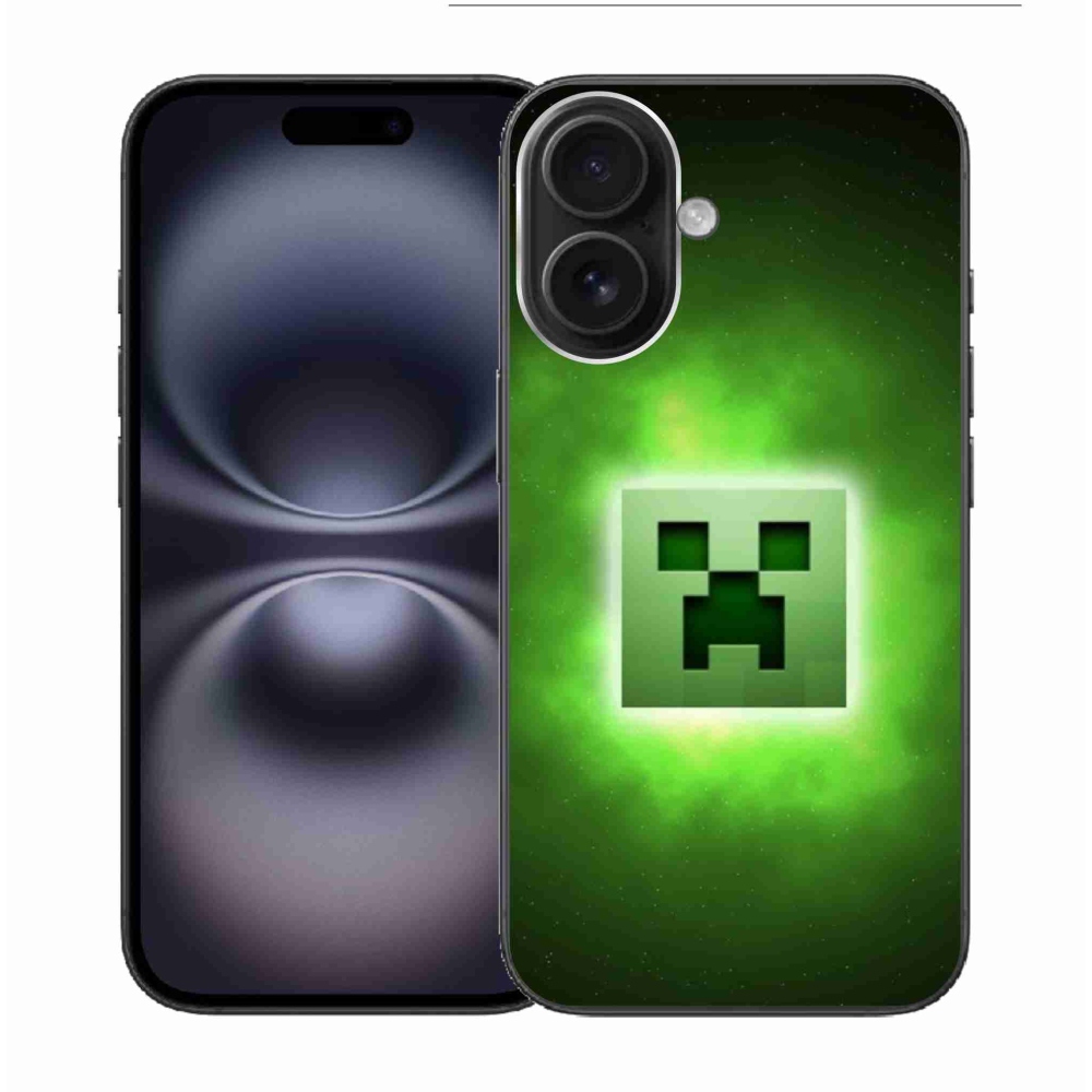 Gelový kryt mmCase na iPhone 16 - minecraft