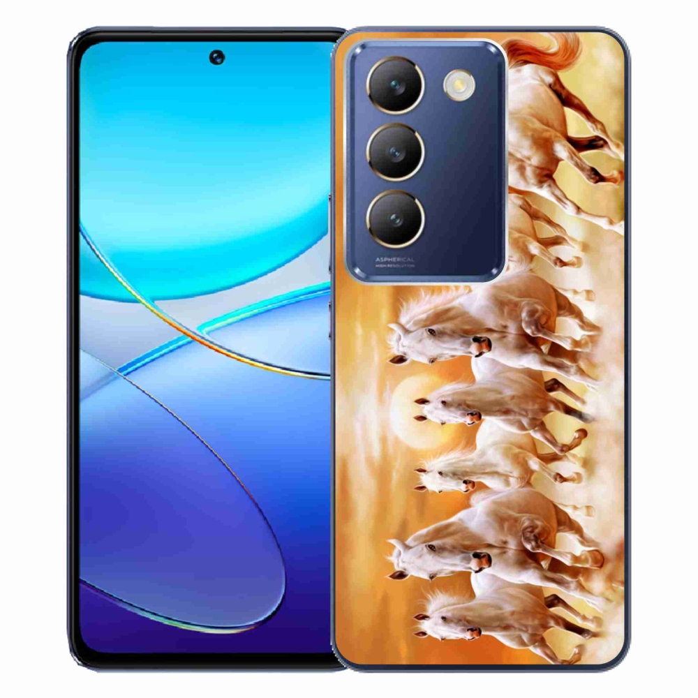 Gelový obal mmCase na Vivo V40 SE 4G/5G - koně 2