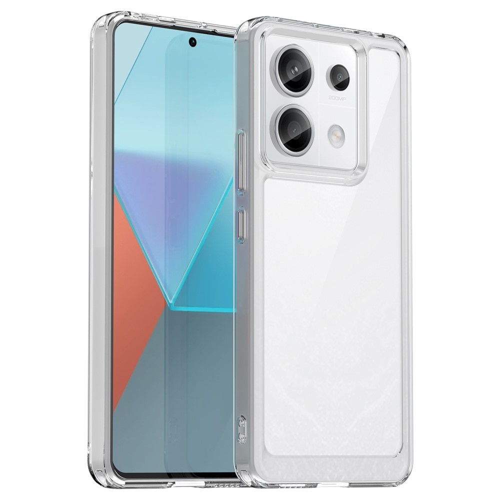 Gelový obal s pevnými zády na Xiaomi Redmi Note 13 Pro 5G/Poco X6 5G - průhledný