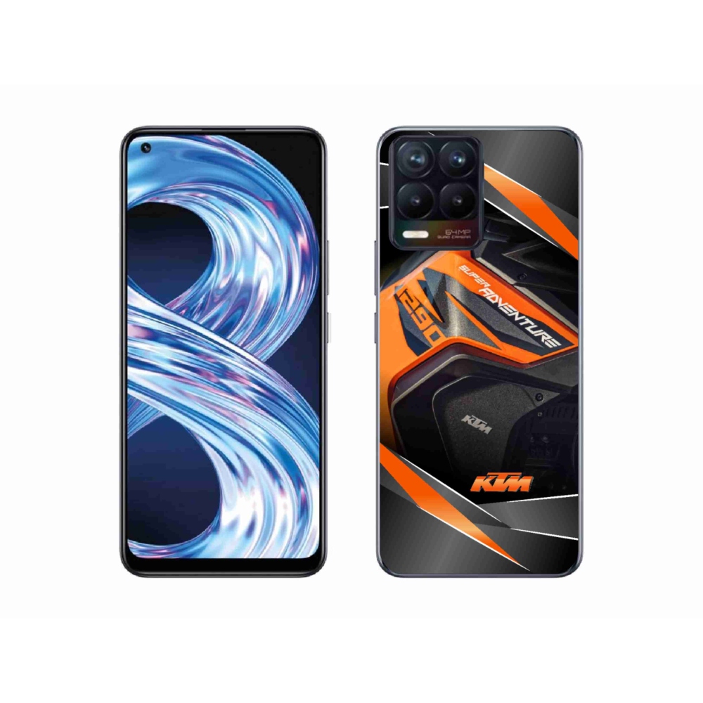 Gelový kryt mmCase na Realme 8 4G - motorka ktm