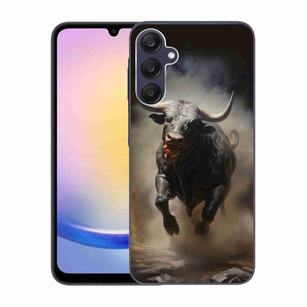 Gelový kryt mmCase na Samsung Galaxy A25 5G - rozzuřený býk