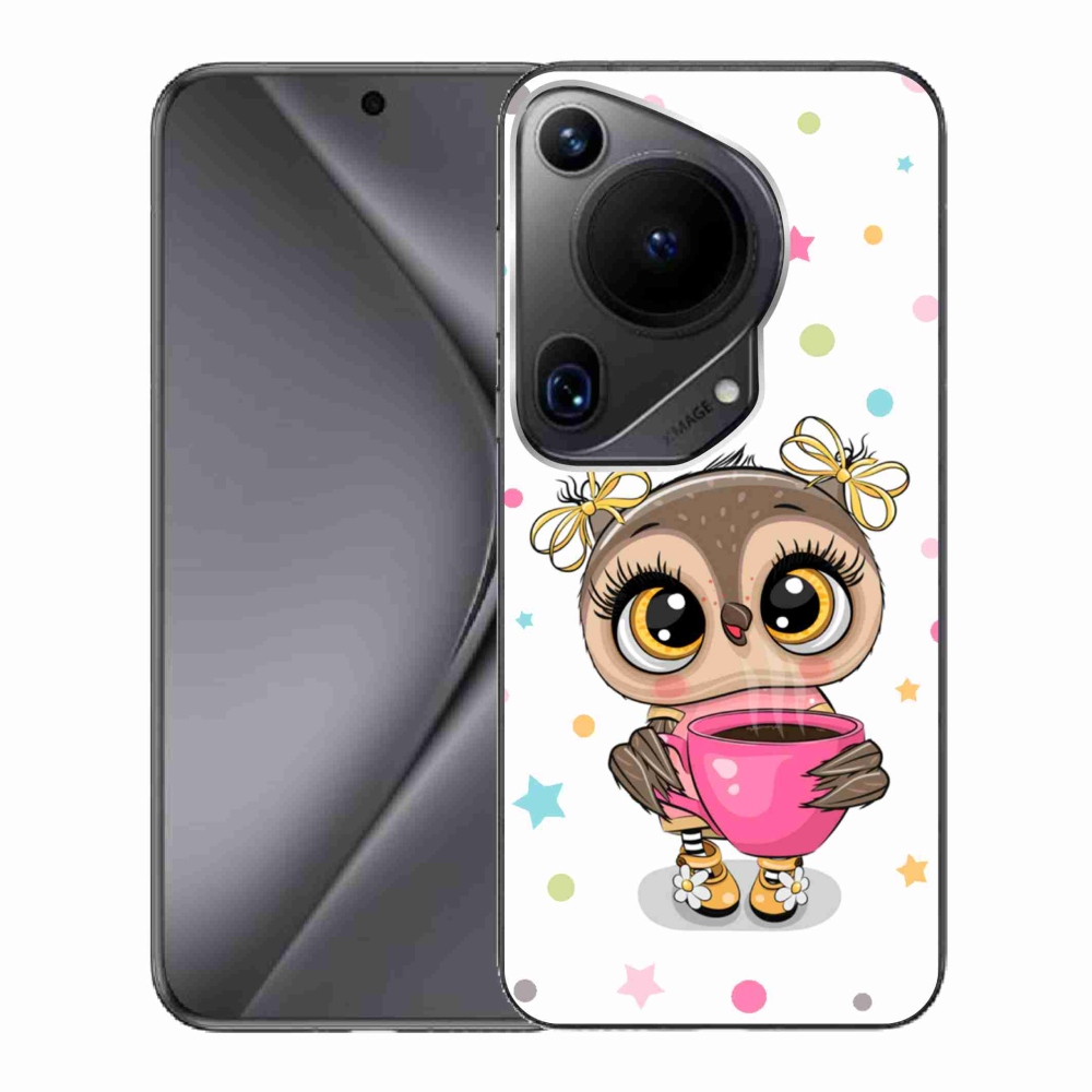 Gelový kryt mmCase na Huawei Pura 70 Ultra - kreslená sovička