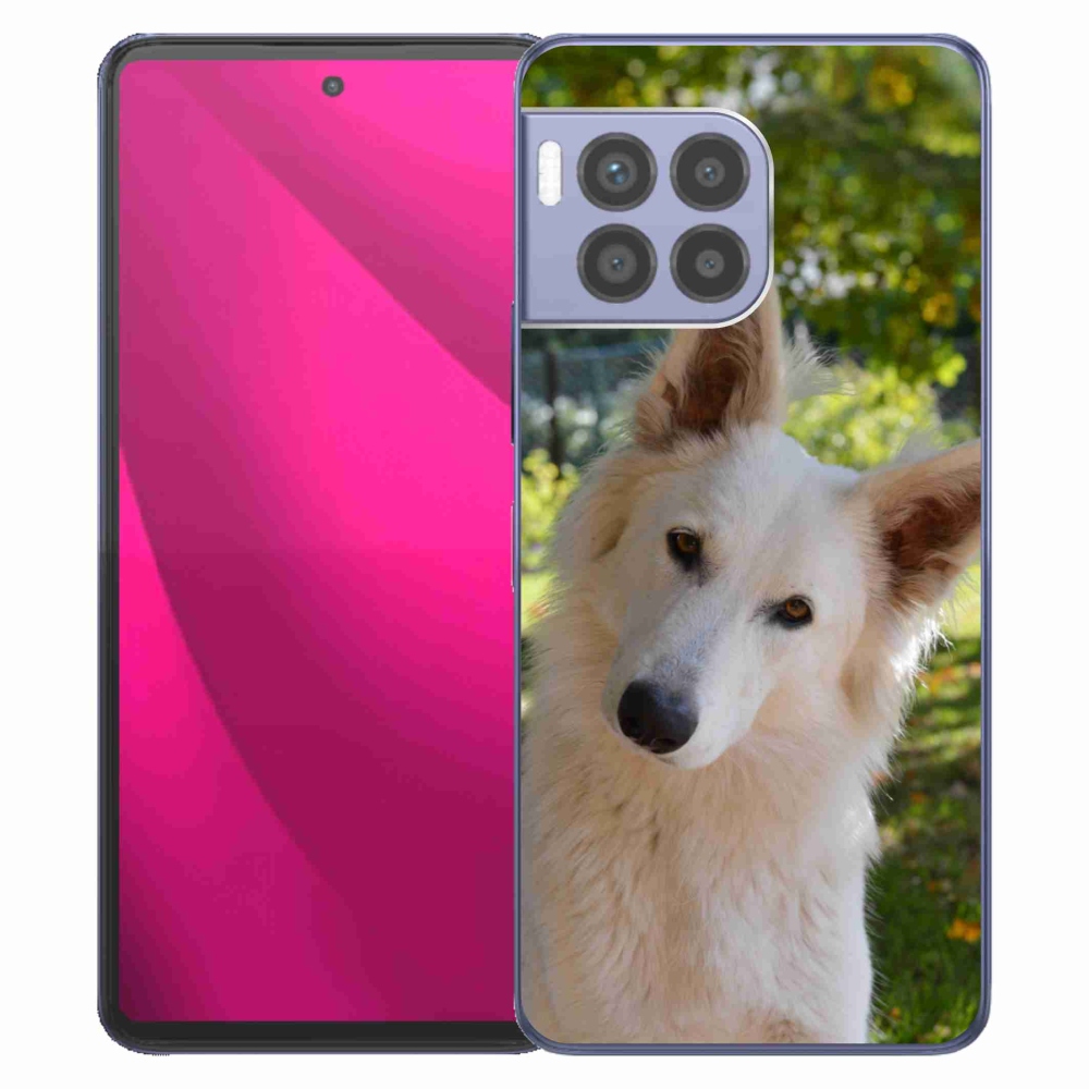 Gelový kryt mmCase na T-Mobile T Phone 2 Pro - bílý švýcarský ovčák 1